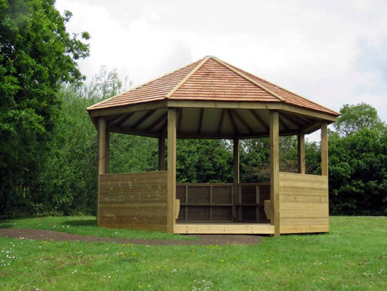 A shelters or outdoor classroom