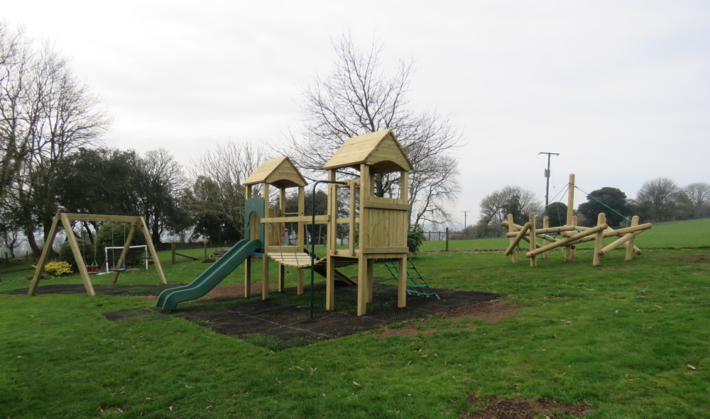 Holiday cottages play area in Devon