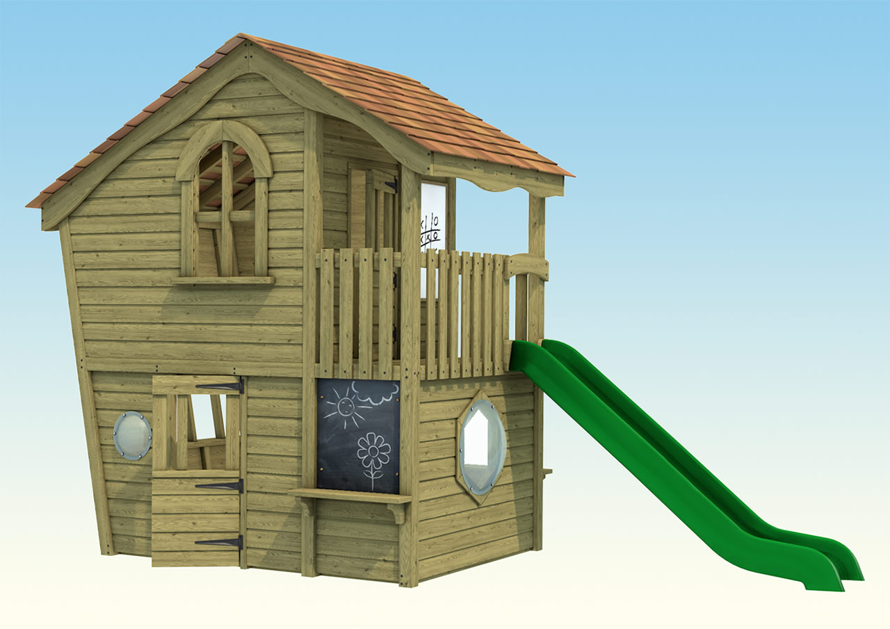 Playhouse-with-Slide